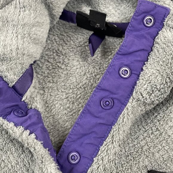 Patagonia 1/4 Snap Pullover Sweater Women’s XS Gray Purple Outdoors - Picture 9 of 10